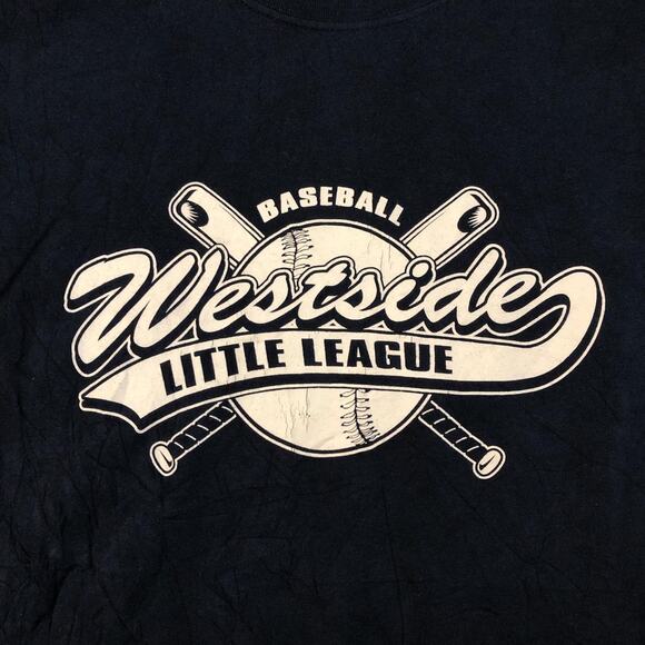 Men’s Navy ‘Westside Little League’ Baseball Graphic Tee - Picture 3 of 4